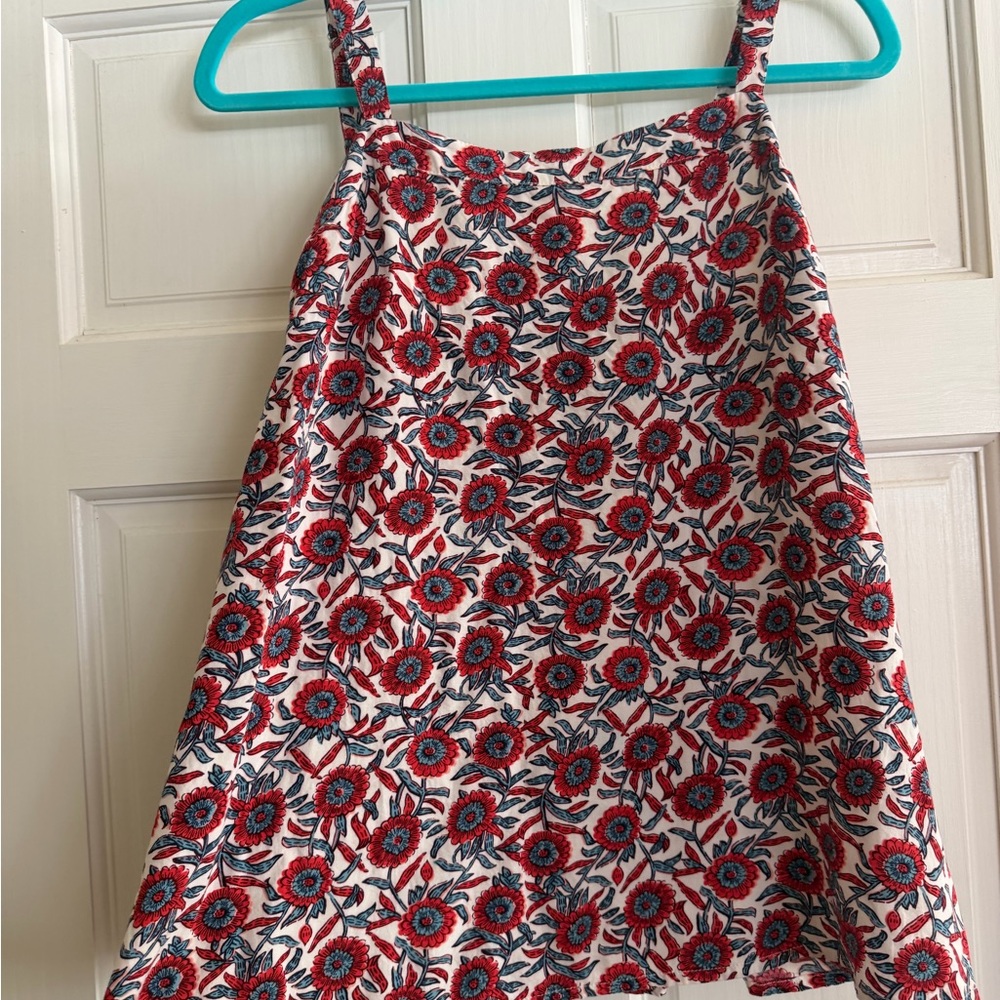 Old Navy Red and Blue Floral Dress